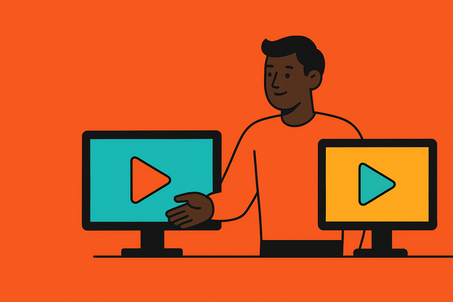 Cover illustration for “Specialized vs. General Video Agencies for SaaS Startups”