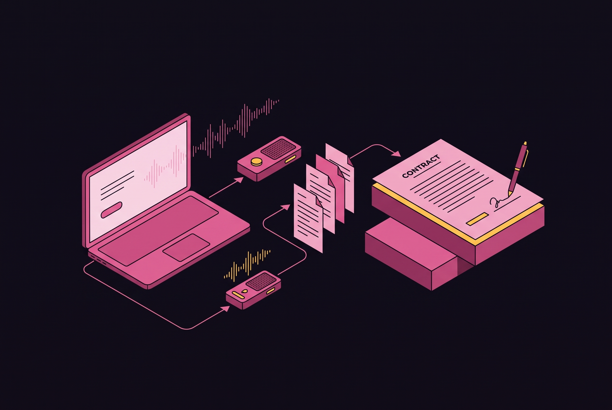 Cover illustration for “When an AI Note-Taker Requires a BAA”