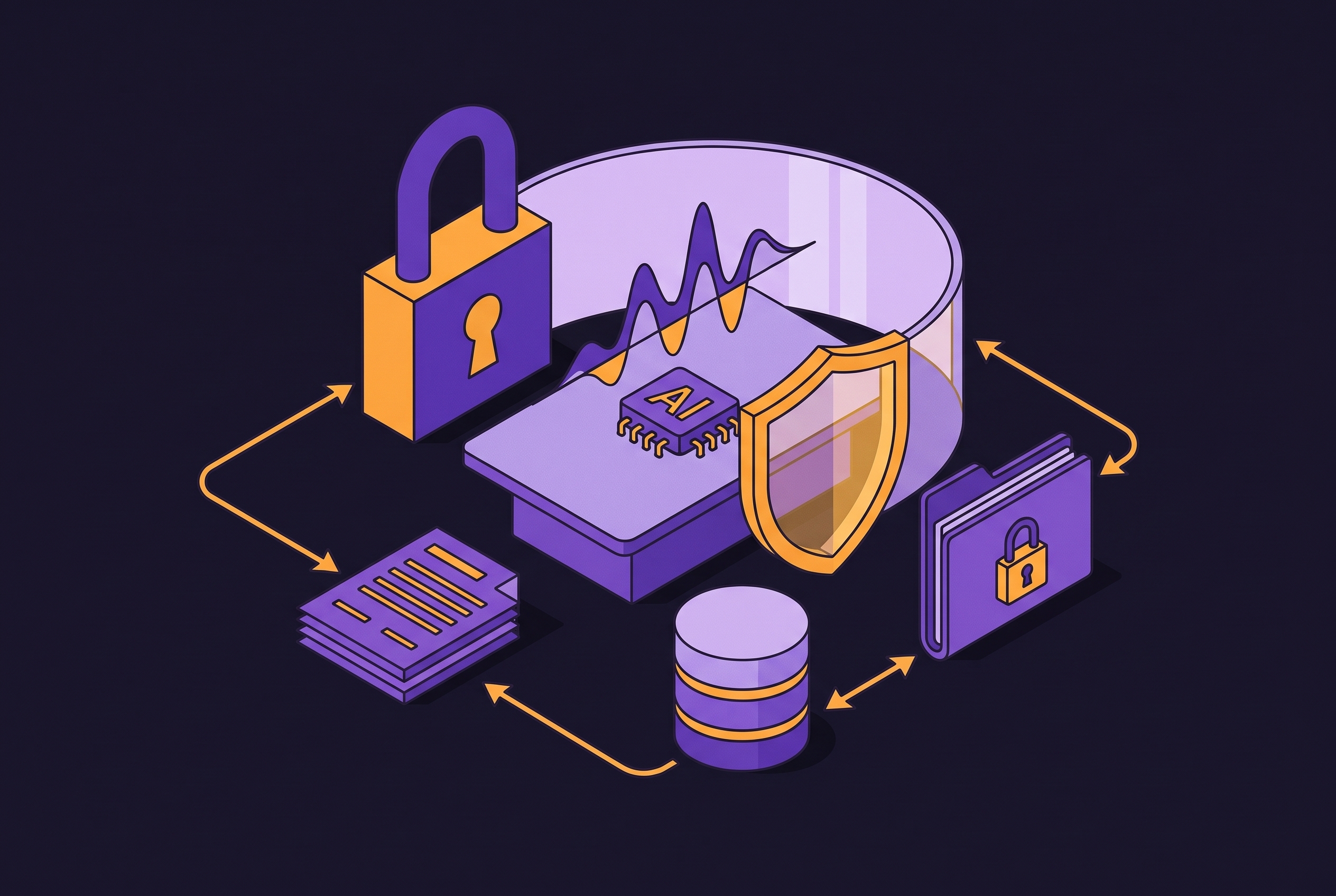 Cover illustration for “Meeting AI Security Risks in Regulated Industries”