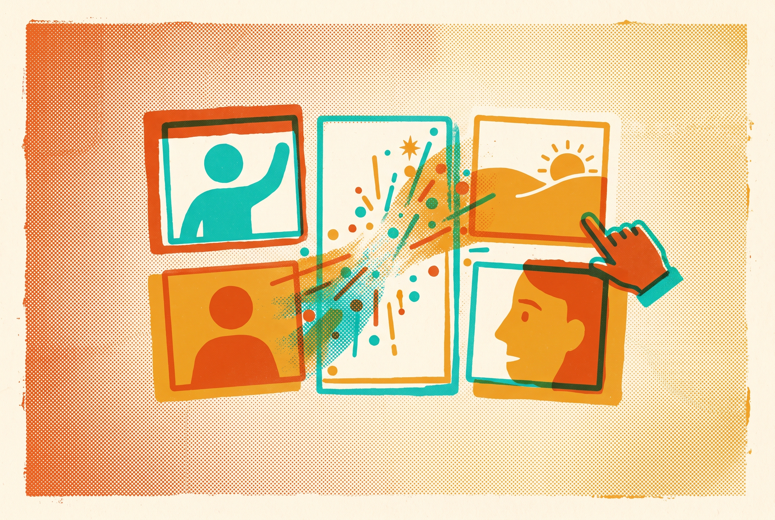 Cover illustration for “AI Storyboard Generation for Non-Designer Founders”