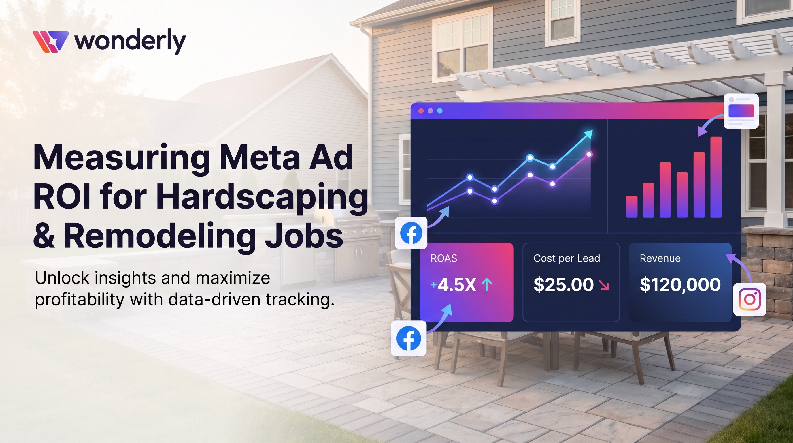 Cover illustration for “Measuring Meta Ad ROI for Hardscaping and Remodeling Jobs”