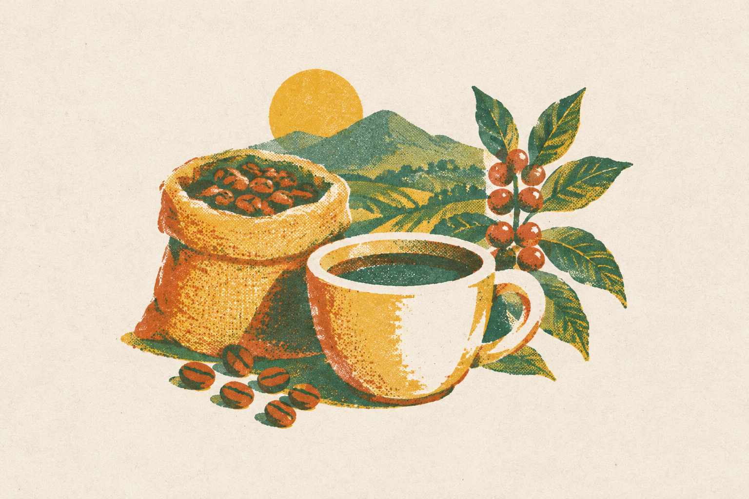 Cover illustration for “Ethically Sourced Single-Origin Coffee Online Buying Guide”