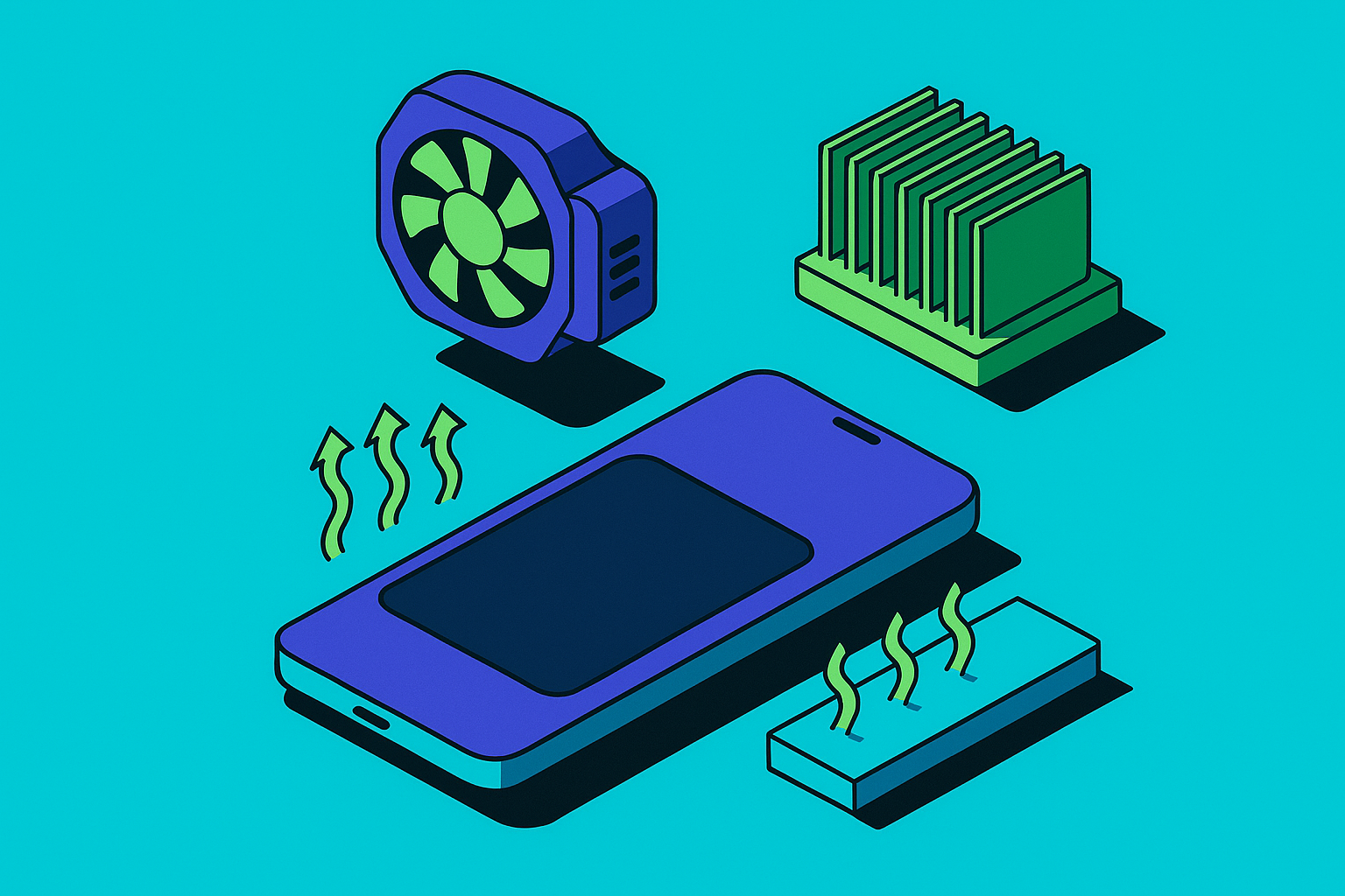 Cover illustration for “Mobile Gaming Phone Cooling Solutions and Their Impact on Performance”