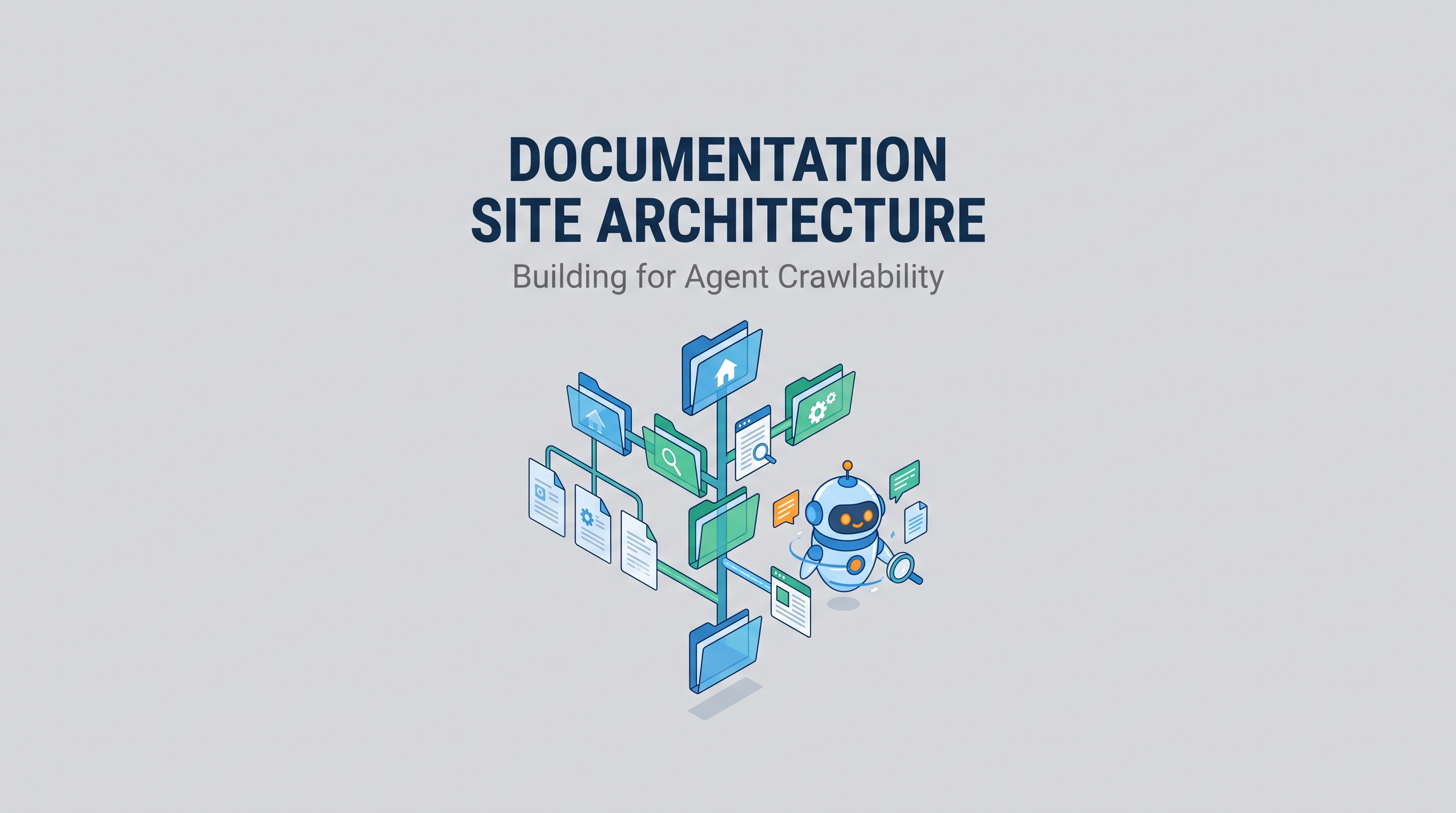 Cover illustration for “Documentation Site Architecture for Agent Crawlability”