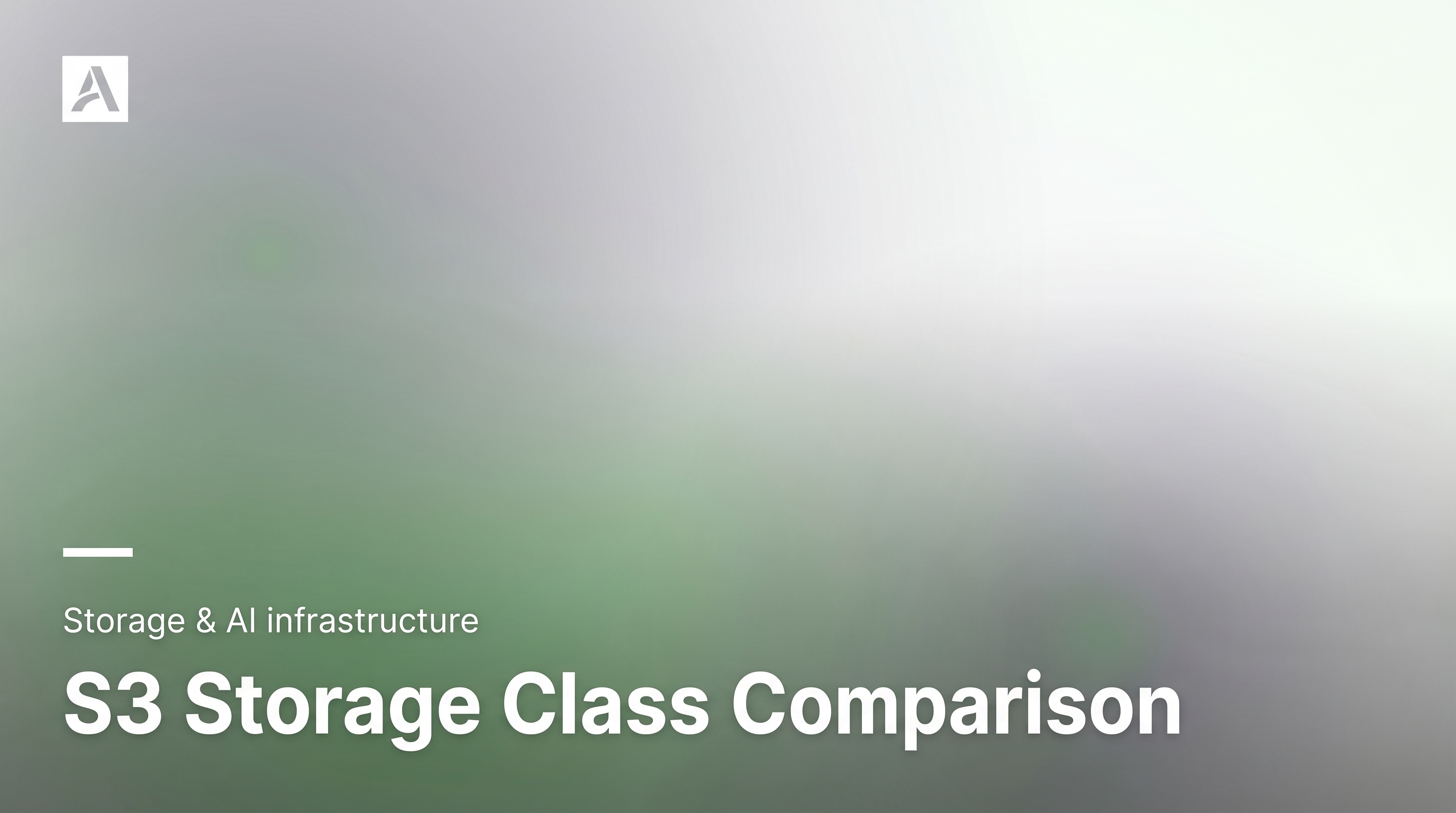Cover illustration for “S3 Storage Class Comparison”
