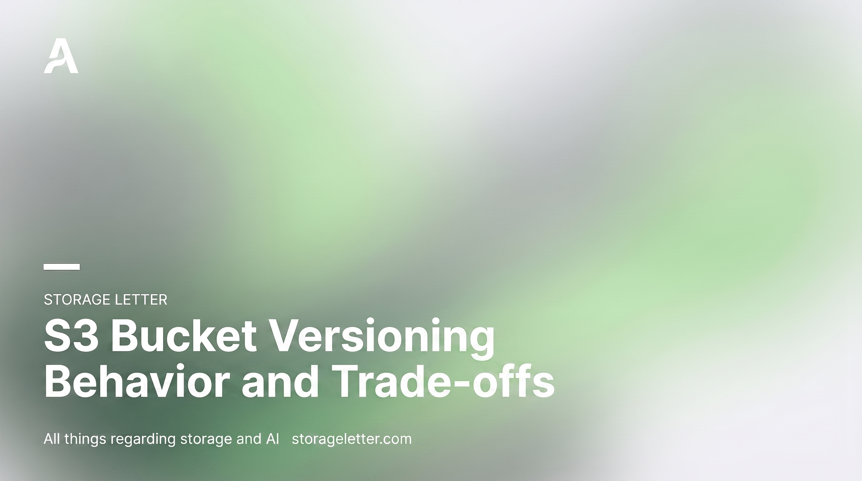 Cover illustration for “S3 Bucket Versioning Behavior and Trade-offs”
