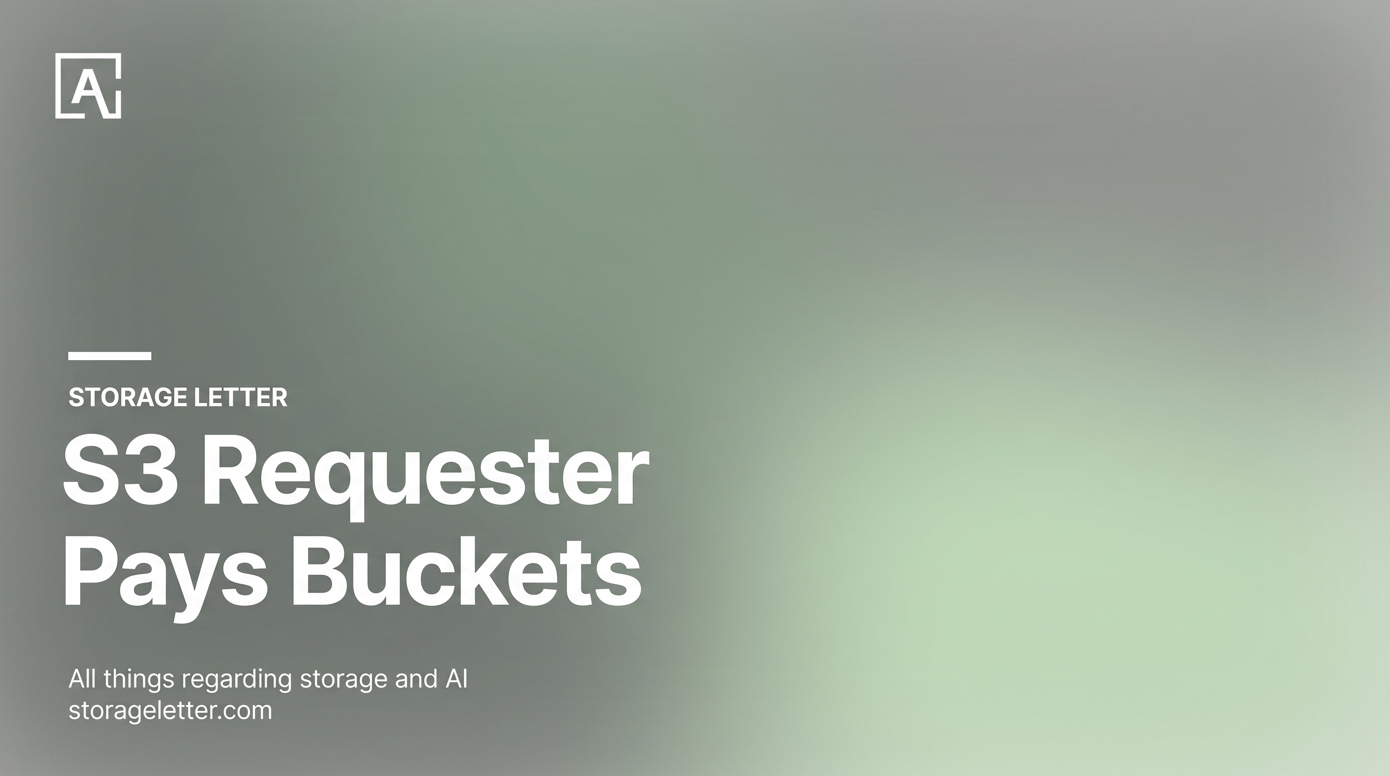 Cover illustration for “S3 Requester Pays Buckets”