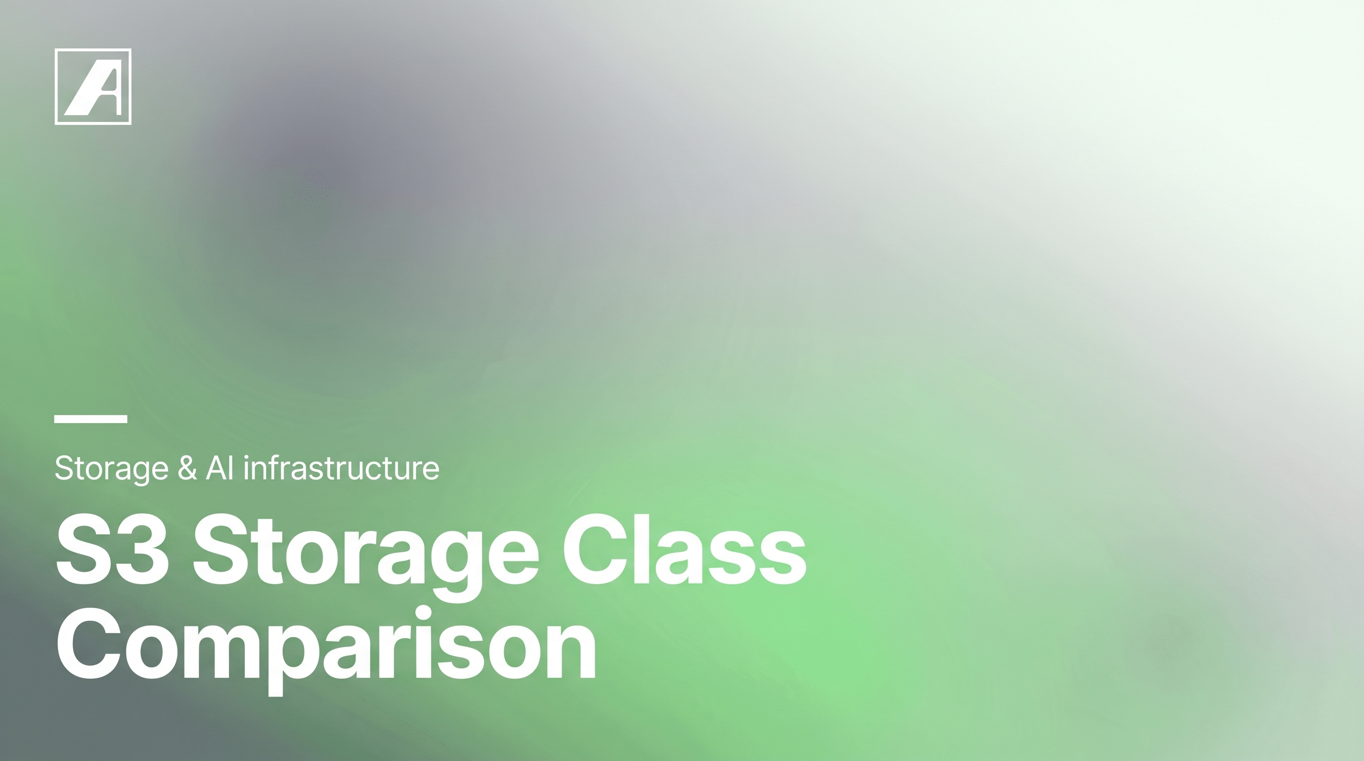 Cover illustration for “S3 Storage Class Comparison”