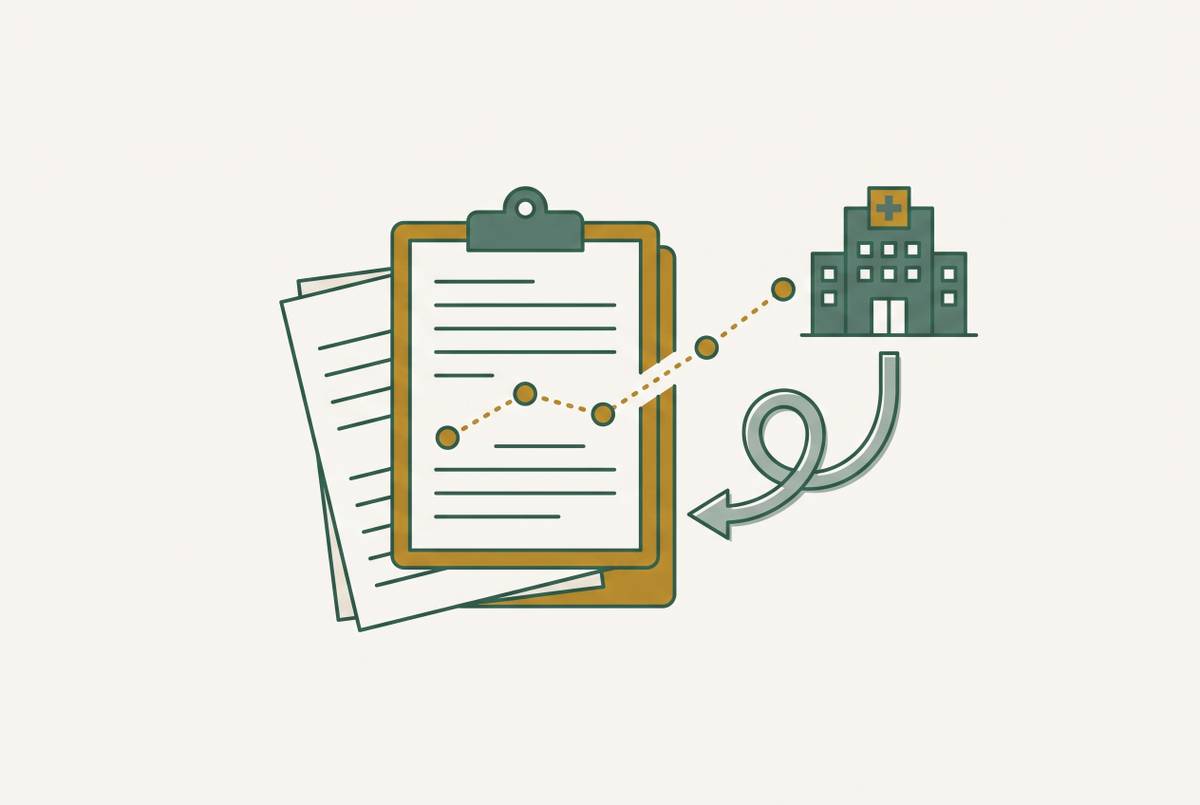 Cover illustration for “Predicting Hospital Readmissions From Long-Term Care Nursing Notes”