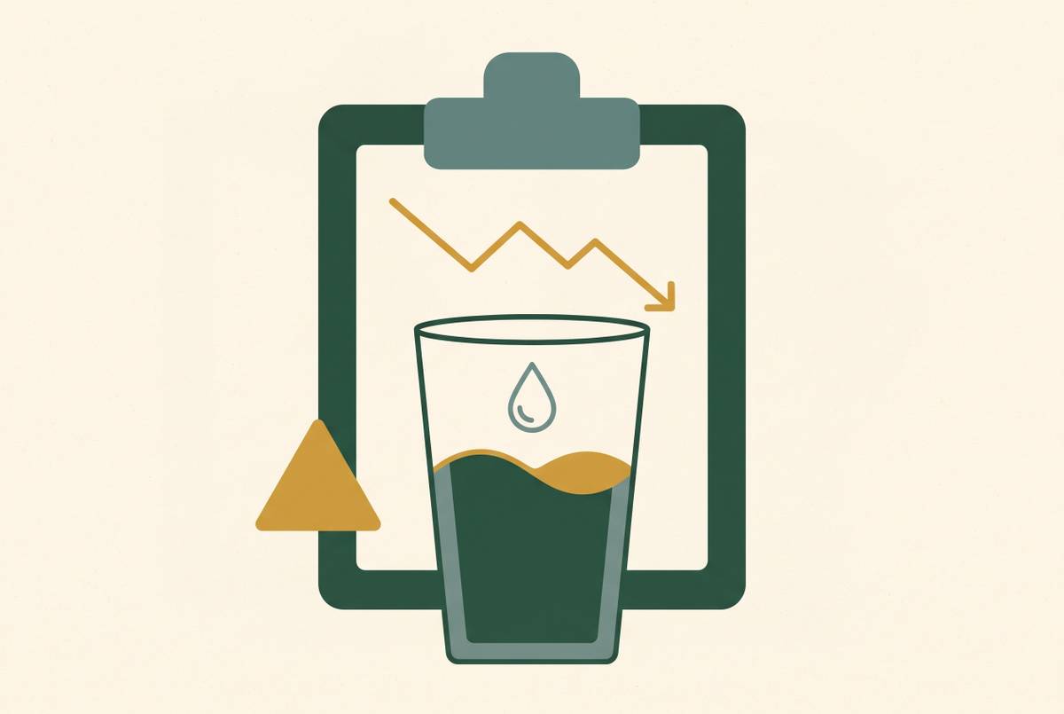 Cover illustration for “Early Dehydration Risk Signals in Nursing Documentation”
