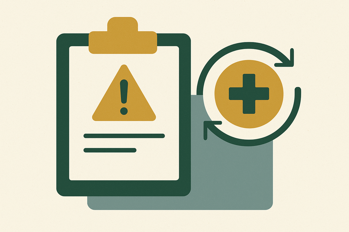 Cover illustration for “Triggering Care Plan Updates From Incident Report Findings”