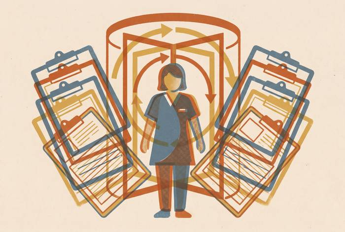 Cover illustration for “How Redundant Data Entry Drives Nursing Turnover in Long-Term Care”