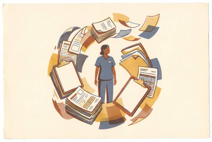 Cover illustration for “Nurse Retention Strategies That Address Administrative Burden in SNFs”