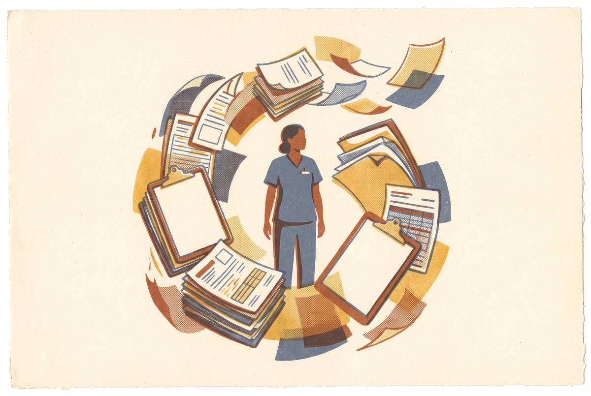 Cover illustration for “Nurse Retention Strategies That Address Administrative Burden in SNFs”