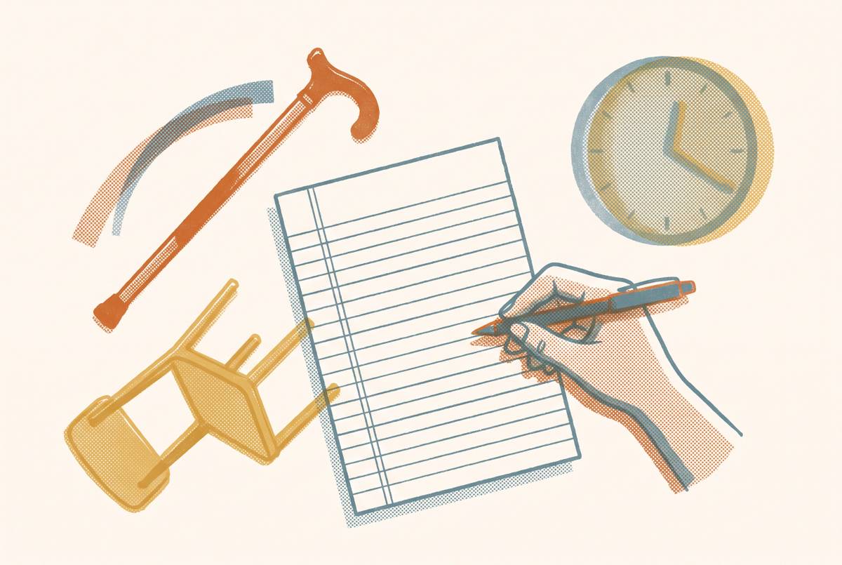 Cover illustration for “What Happens to a Nursing Note After a Resident Fall”