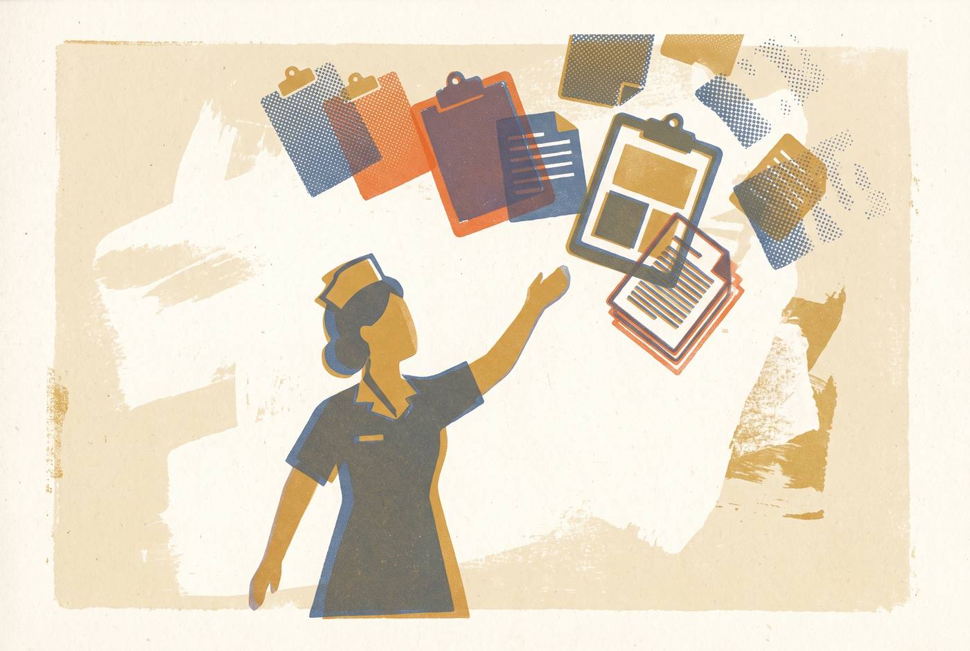 Cover illustration for “How Nurses Are Held Accountable for Documentation They Cannot See”