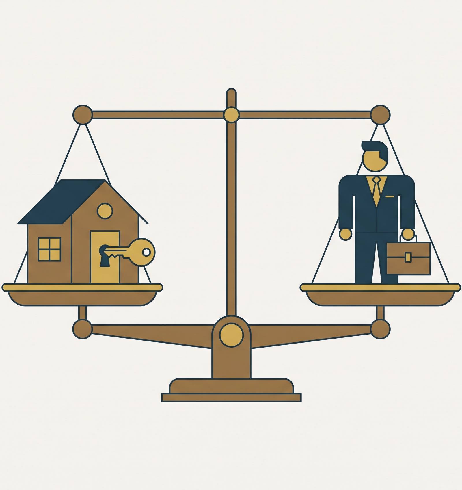 Cover illustration for “Self-Managing vs Hiring a Property Manager for a Luxury Rental”