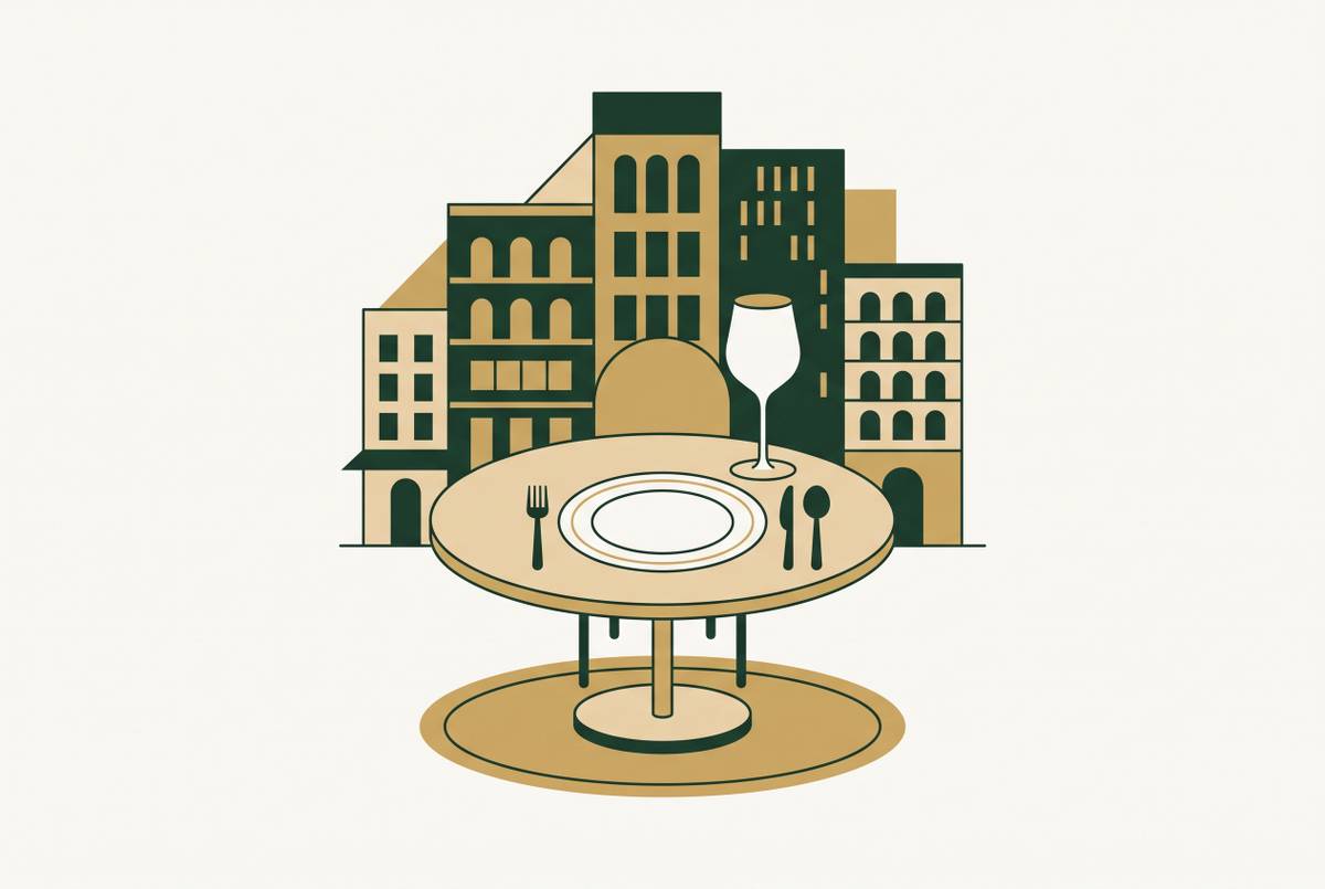 Cover illustration for “Best Restaurants in Tribeca for Luxury Rental Guests”