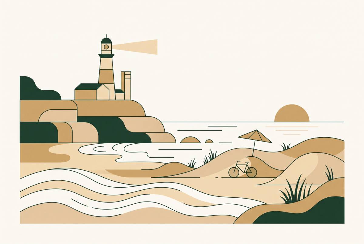 Cover illustration for “Things to Do in Montauk for a Weekend Rental Stay”