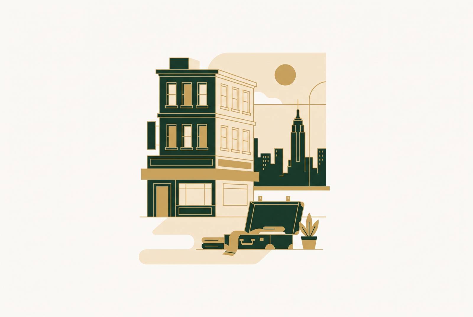 Cover illustration for “Luxury Rentals NYC Short-Term Options for Relocating Professionals”