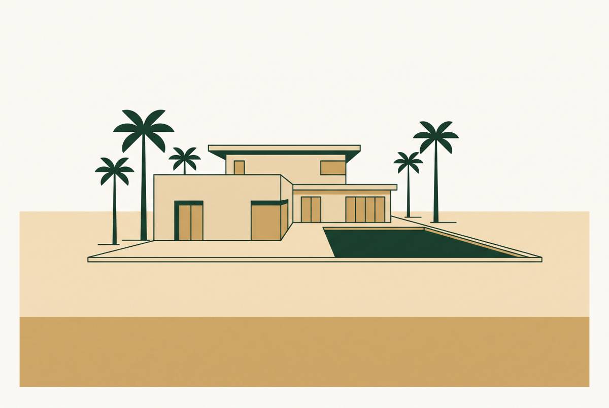 Cover illustration for “Siesta Key Beachfront Luxury Rental Properties With Pools”
