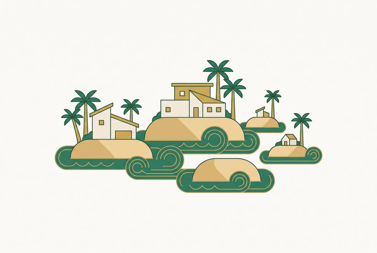 Cover illustration for “Caribbean Islands Compared for Luxury Villa Stays”