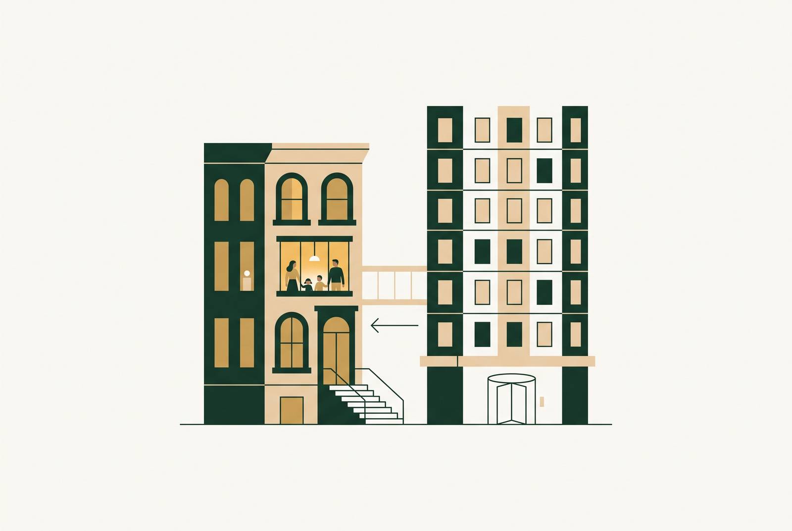 Cover illustration for “Luxury Vacation Rentals in NYC for Families Compared to Hotels”