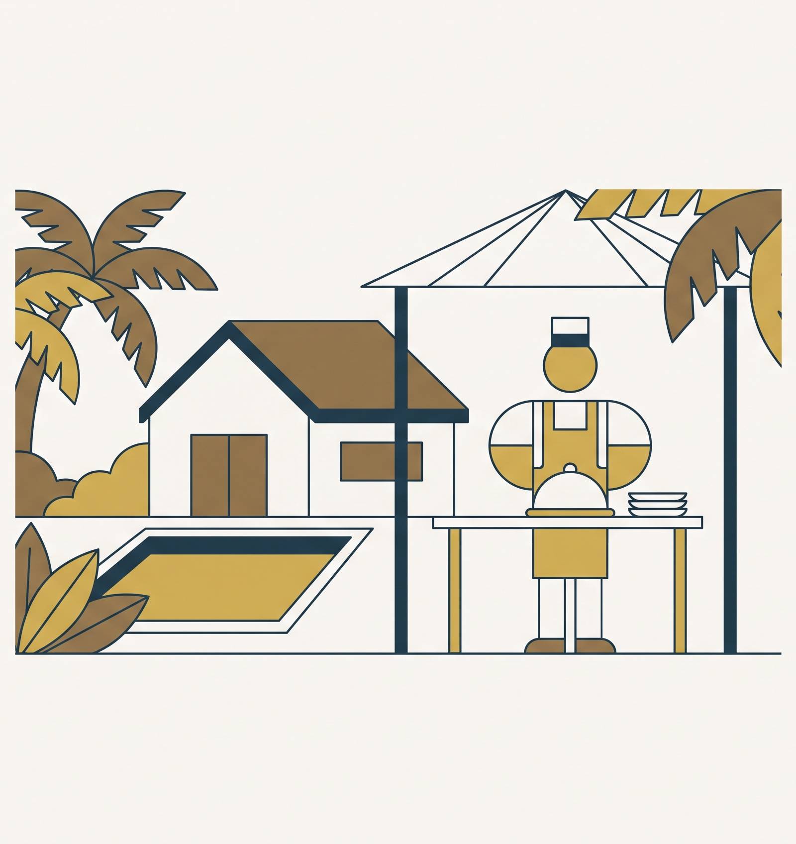 Cover illustration for “All Inclusive Villas With Private Chef for Vacations”