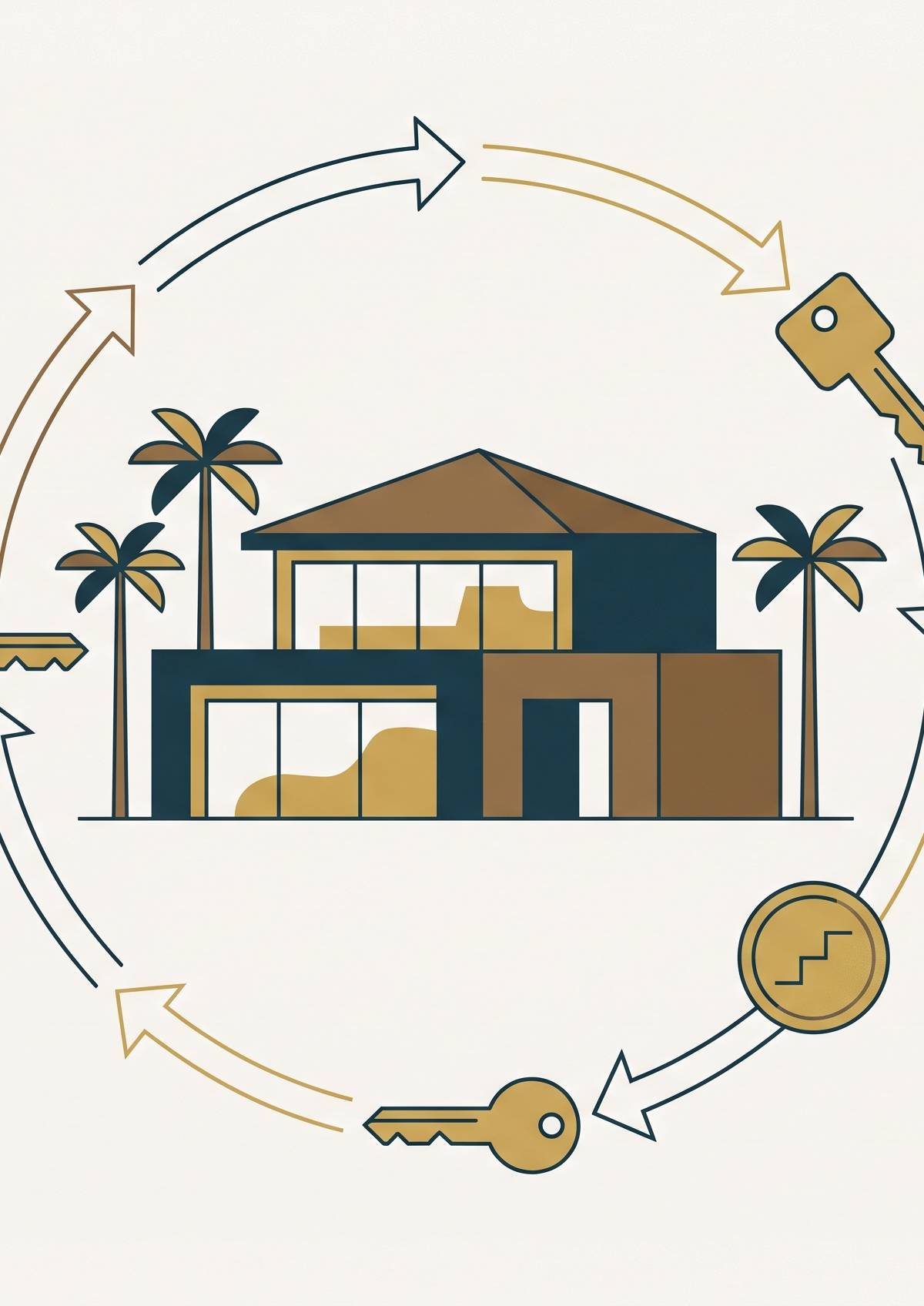 Cover illustration for “Airbnb Arbitrage for Luxury Rental Properties”
