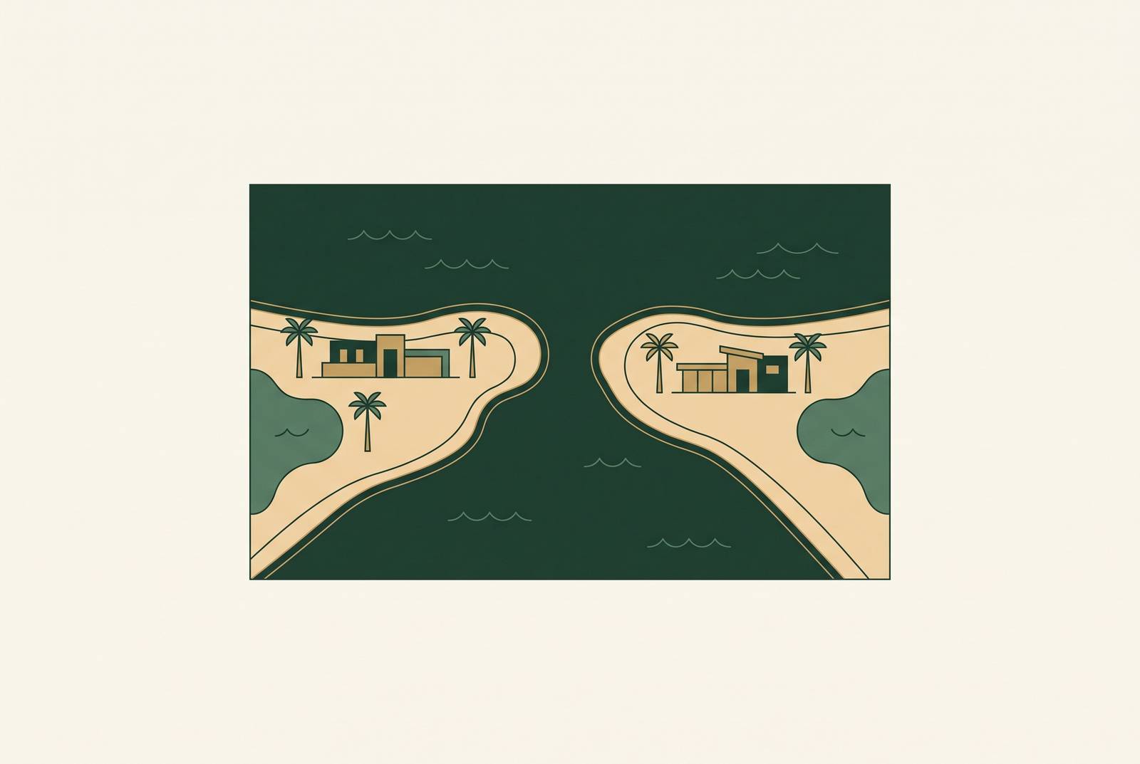 Cover illustration for “Siesta Key vs Longboat Key for a Gulf Coast Luxury Rental”