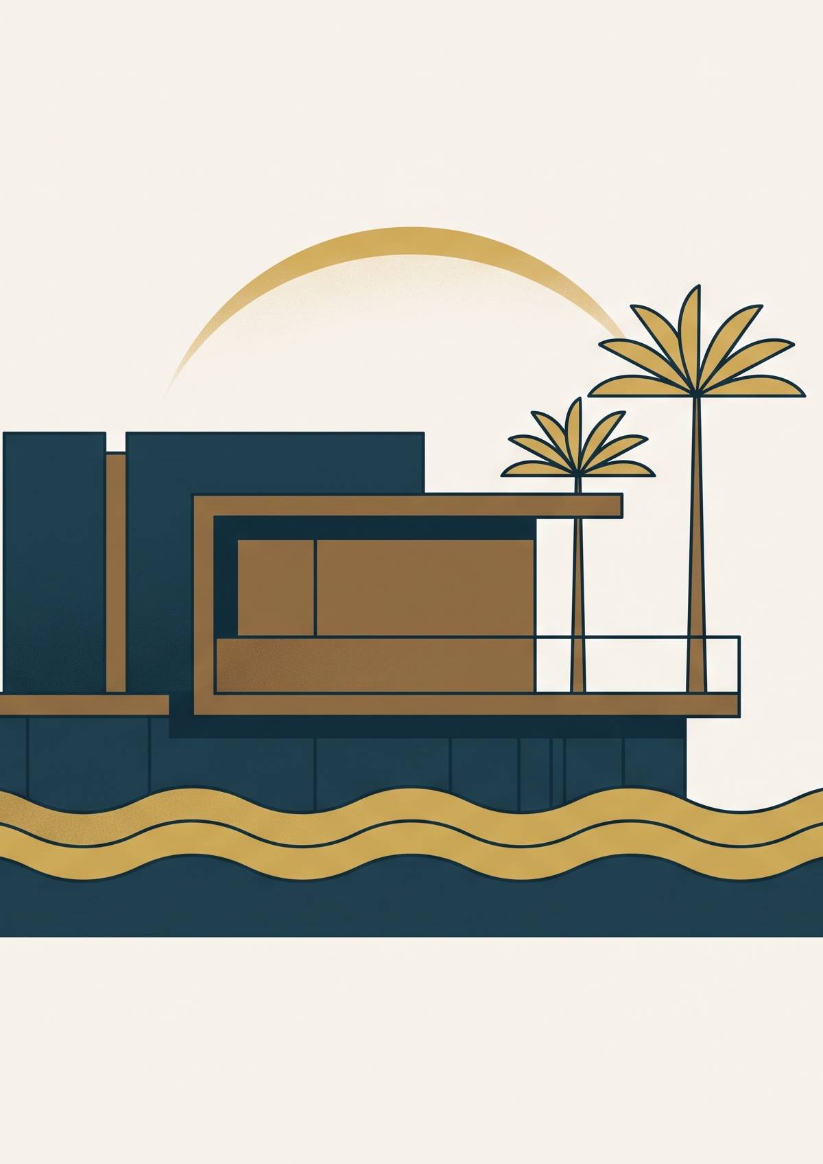 Cover illustration for “Luxury Coastal Vacations in Private Residences”