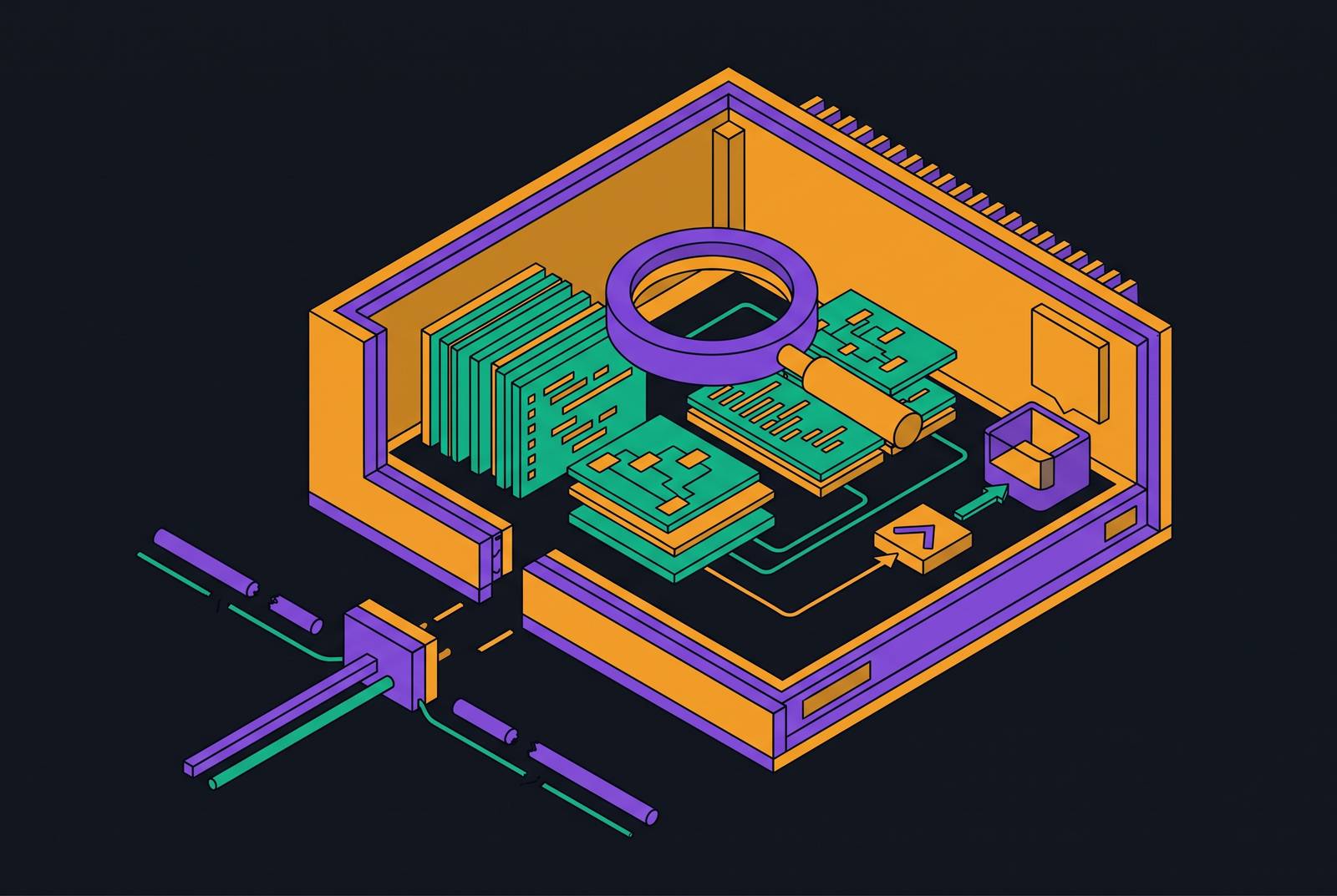 Cover illustration for “Air-Gapped Code Search for High-Security Engineering Environments”