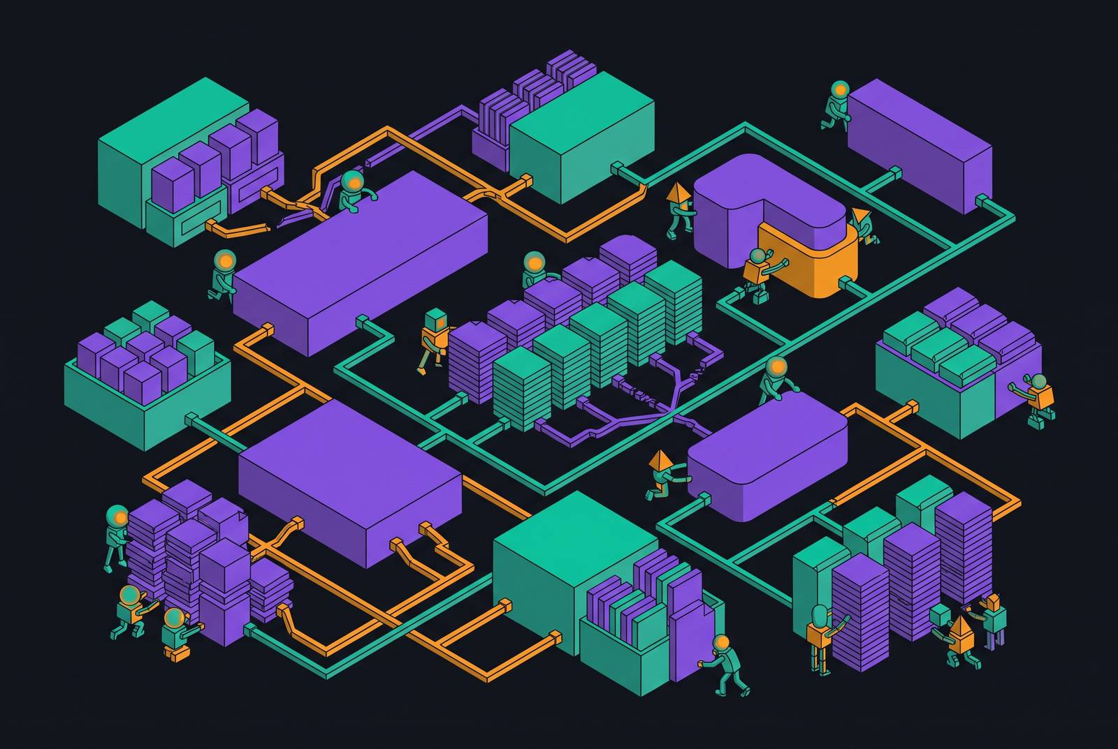 Cover illustration for “Agentic Code Refactoring Across Large Repositories”