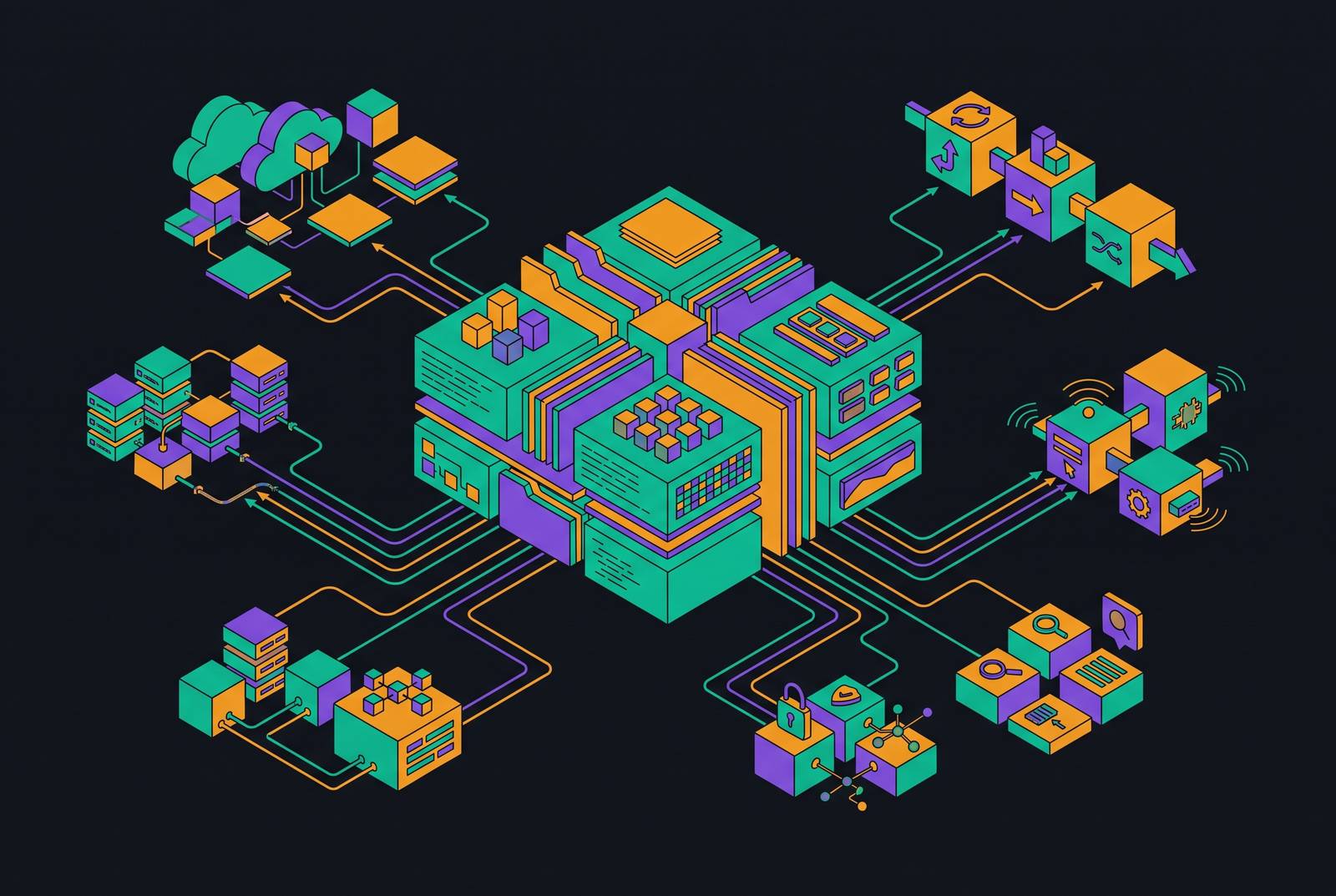Cover illustration for “Giving Claude Code Full Repository Context at Enterprise Scale”