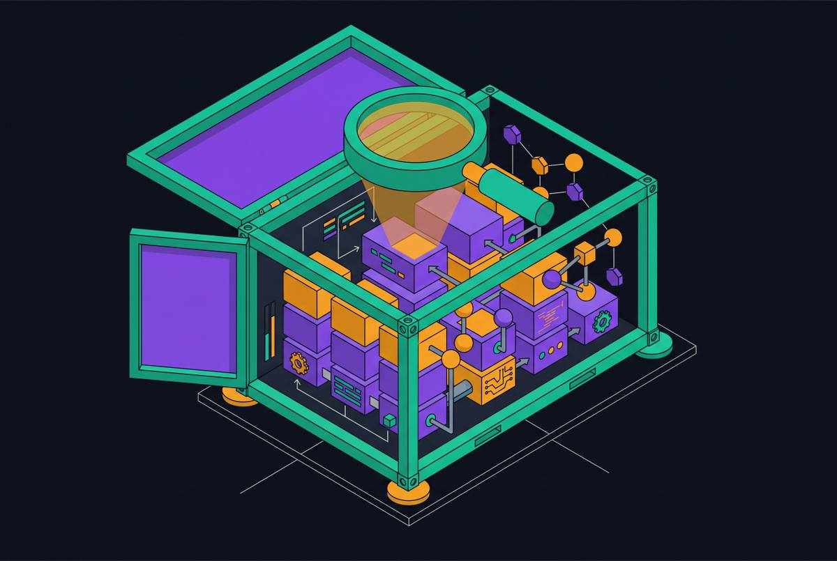 Cover illustration for “Deploying a Code Intelligence Platform in a Single Docker Container”