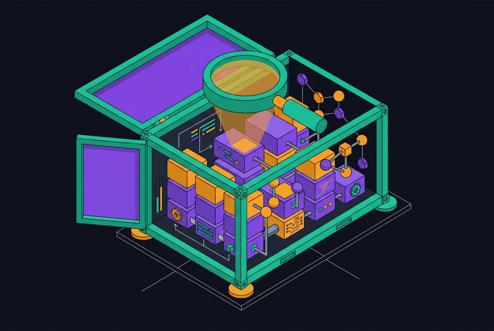 Cover illustration for “Deploying a Code Intelligence Platform in a Single Docker Container”