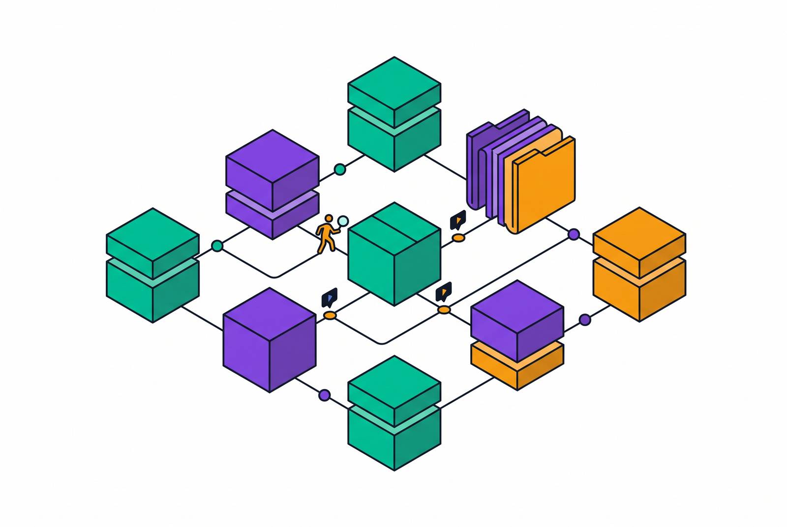 Cover illustration for “Multi-Repository Discovery Patterns That Let New Engineers Answer Their Own Questions”
