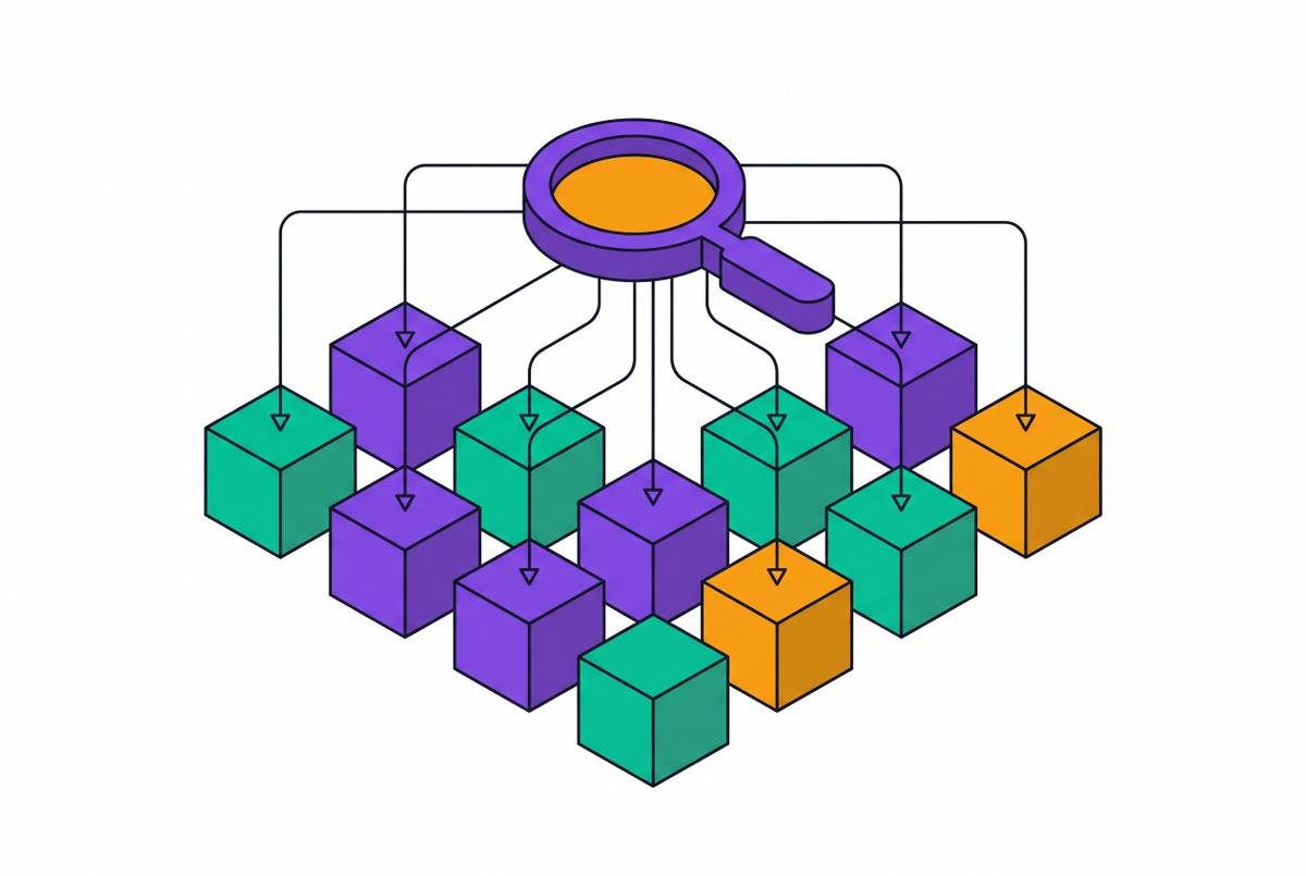 Cover illustration for “Cross-Repository Symbol Search in Polyrepo Organizations”