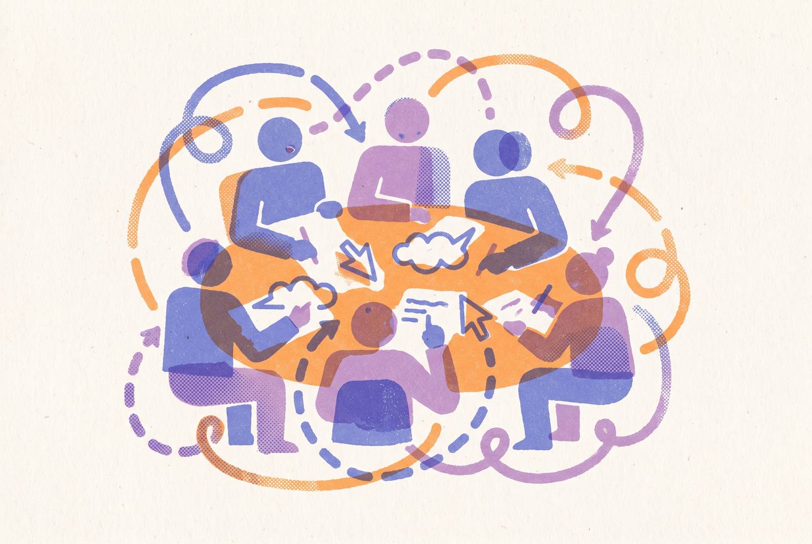 Cover illustration for “Collaborative Writing Apps for Teams”