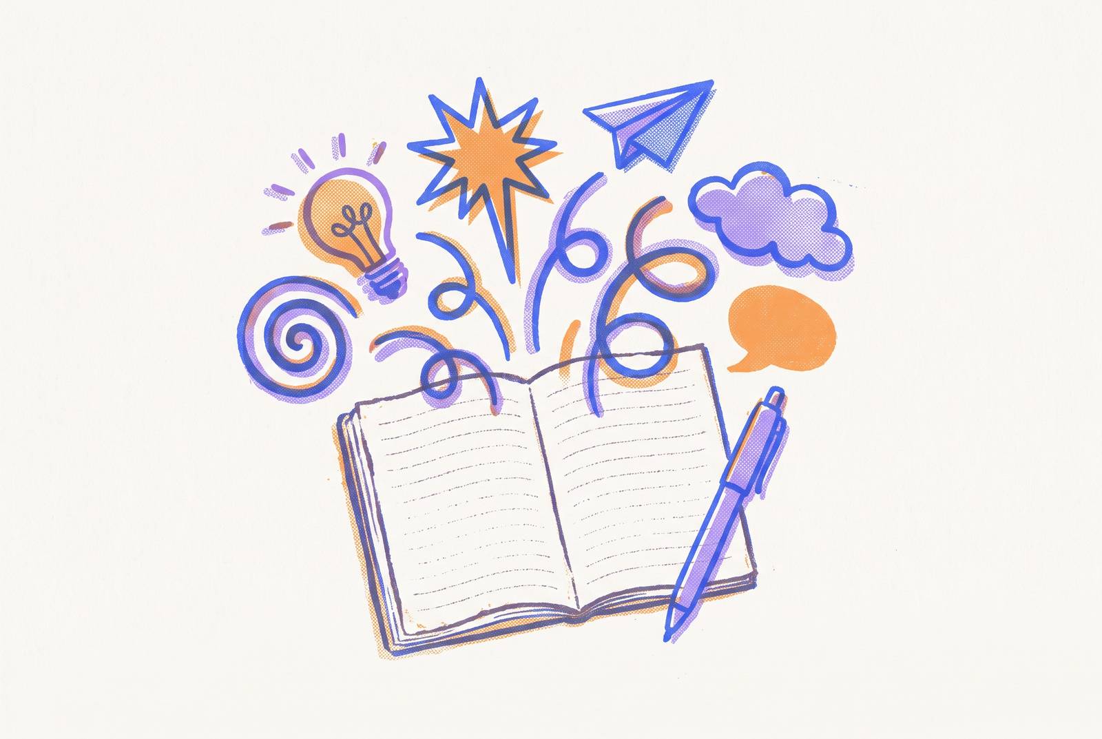 Cover illustration for “Fun Journaling Prompts for Reluctant Writers”