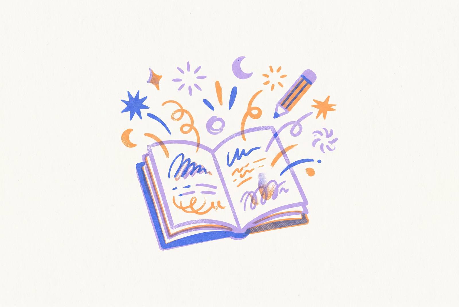 Cover illustration for “Fun Journaling Prompts for Reluctant Writers”