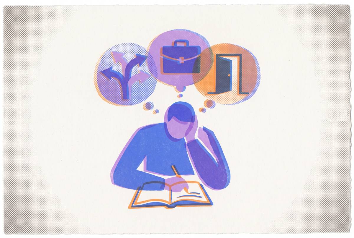 Cover illustration for “Writing Out What You Actually Want From Your Next Job”