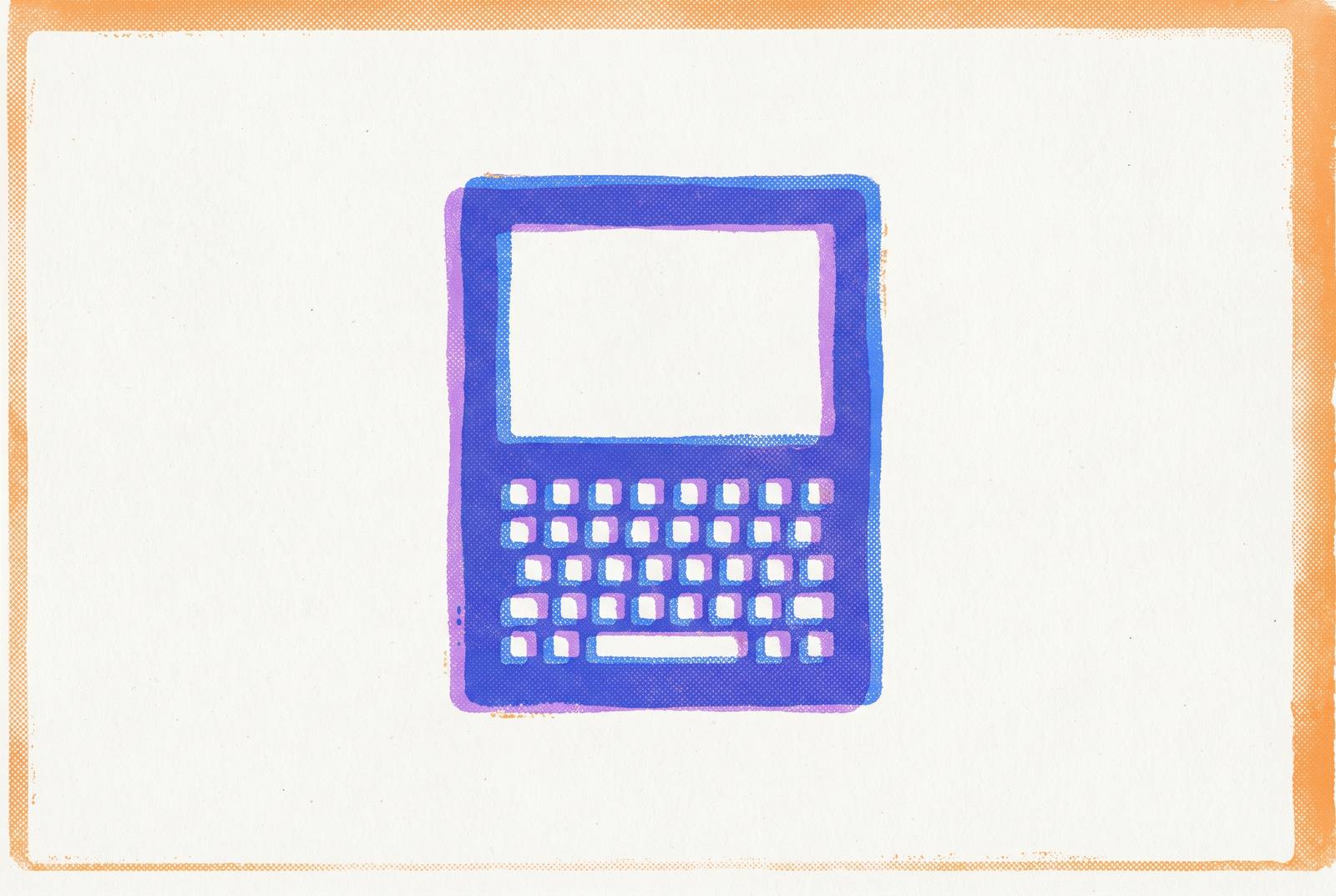 Cover illustration for “Distraction-Free Typing on a Dedicated Writing Device”