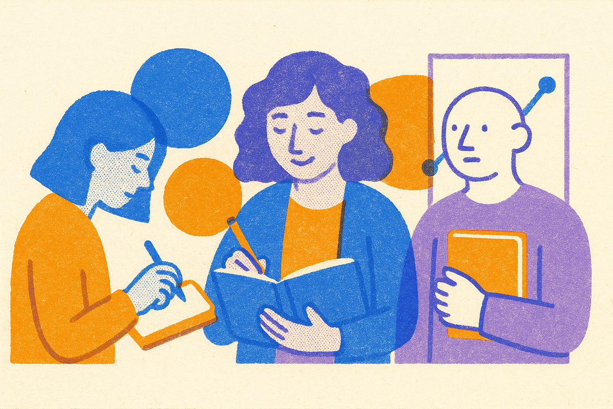 Cover illustration for “Journaling Technique Comparison for Different Personality Types”