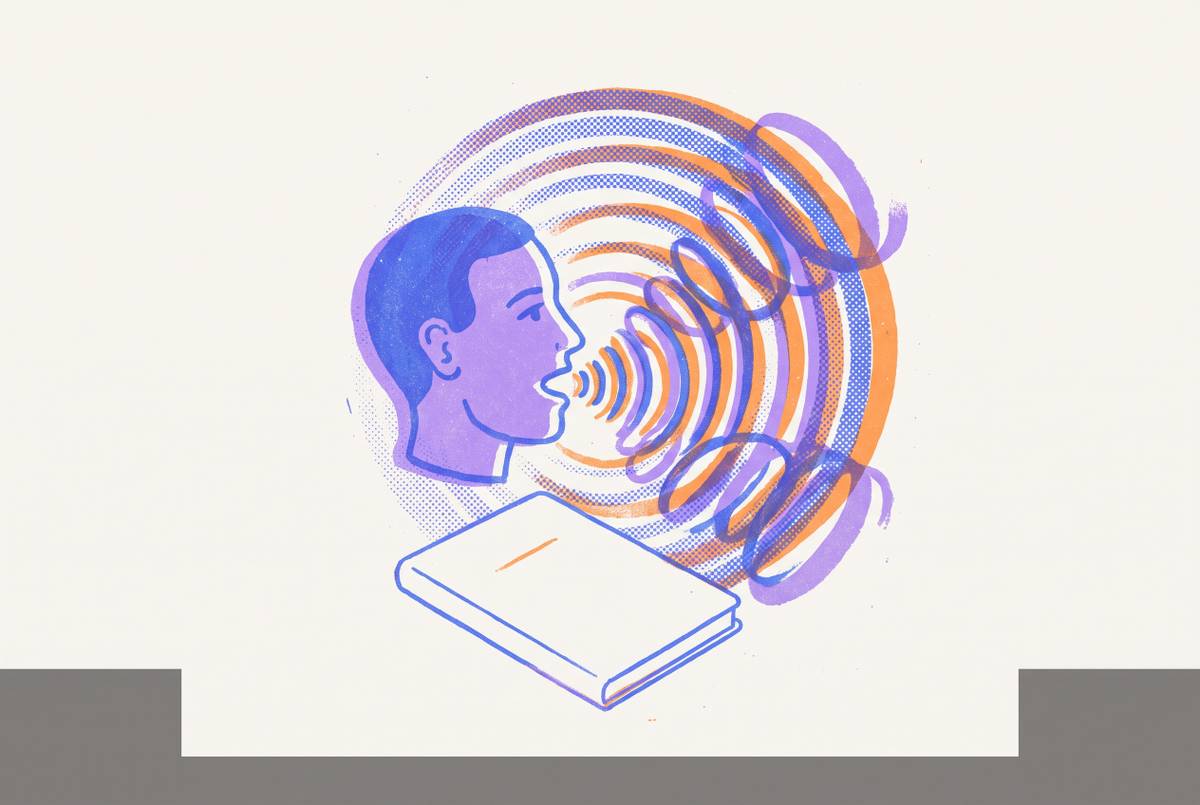 Cover illustration for “Why You Think Better Out Loud Than on Paper”