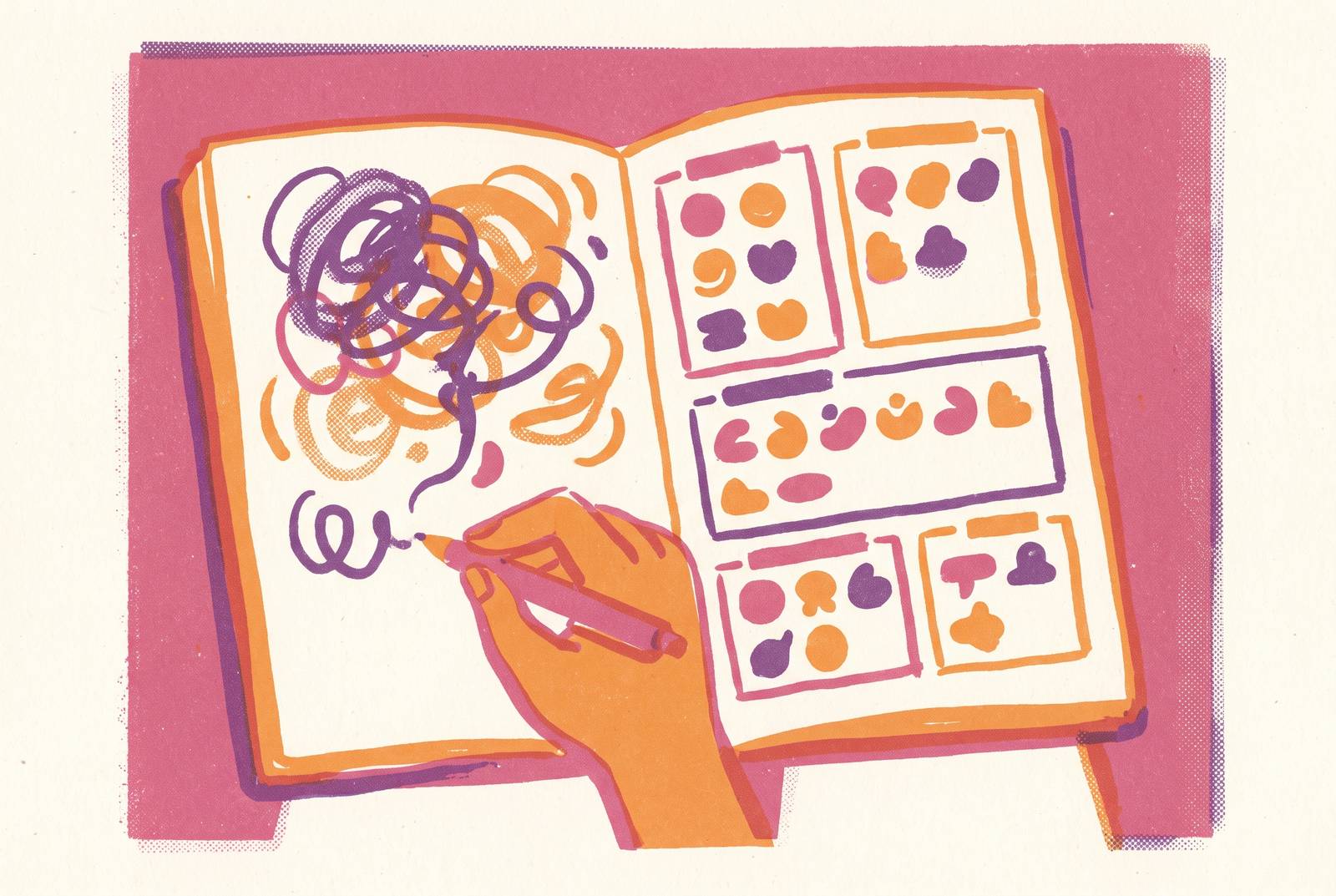 Cover illustration for “Journaling as Structured Affect Labeling Practice”
