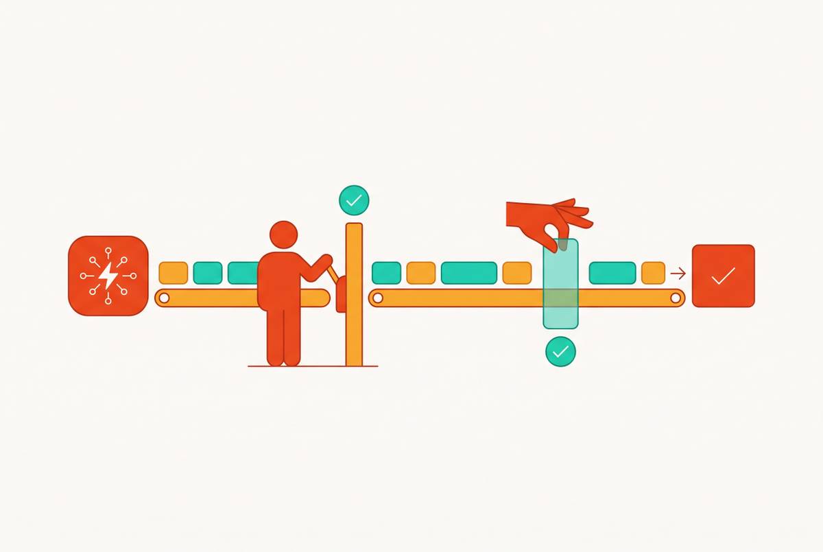 Cover illustration for “Building an AI Content Workflow With Human Editorial Gates”