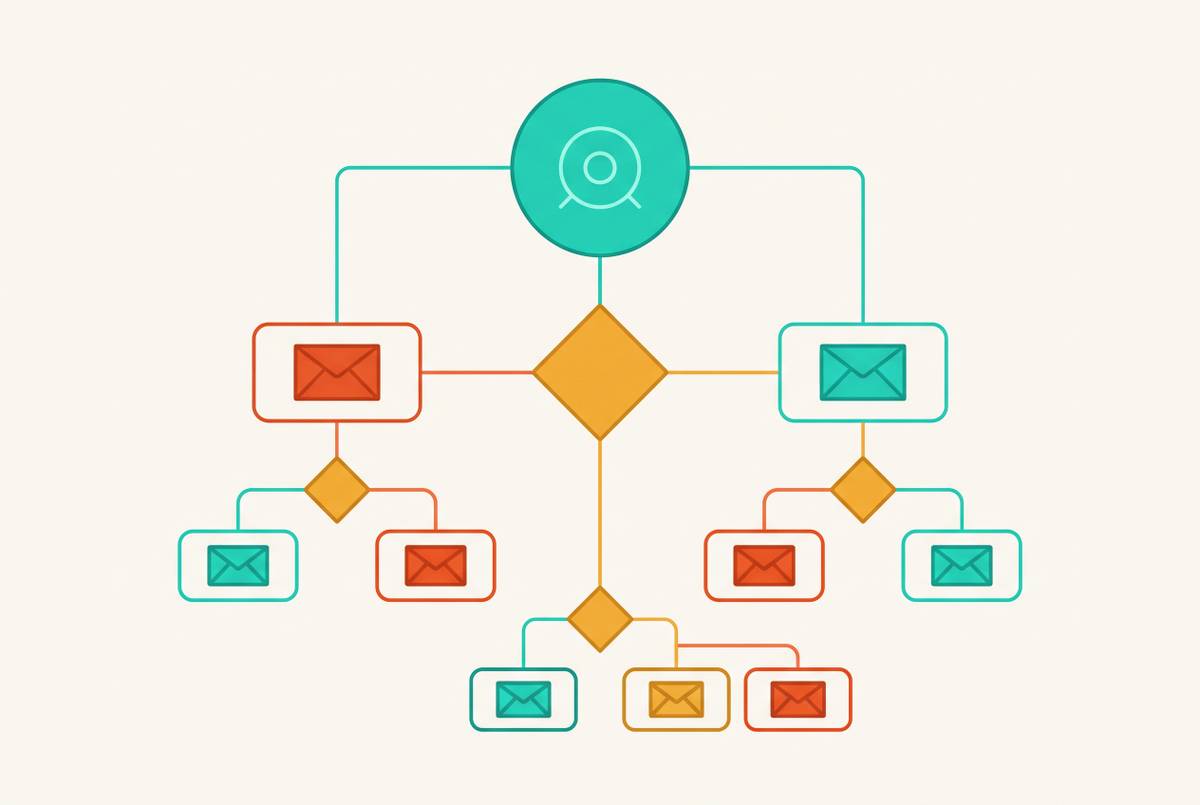 Cover illustration for “Trigger Logic Design for Behavioral Email Sequences”