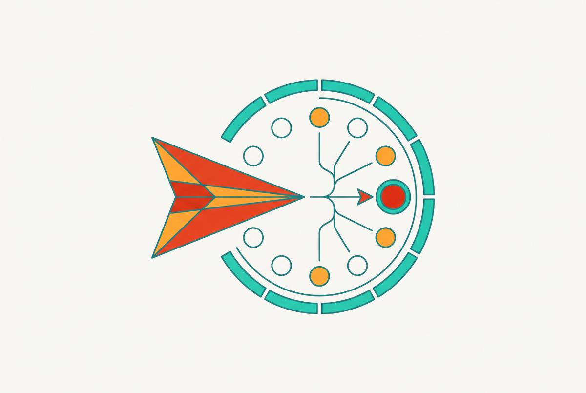 Cover illustration for “AI-Assisted Send-Time Optimization in Email Automation”