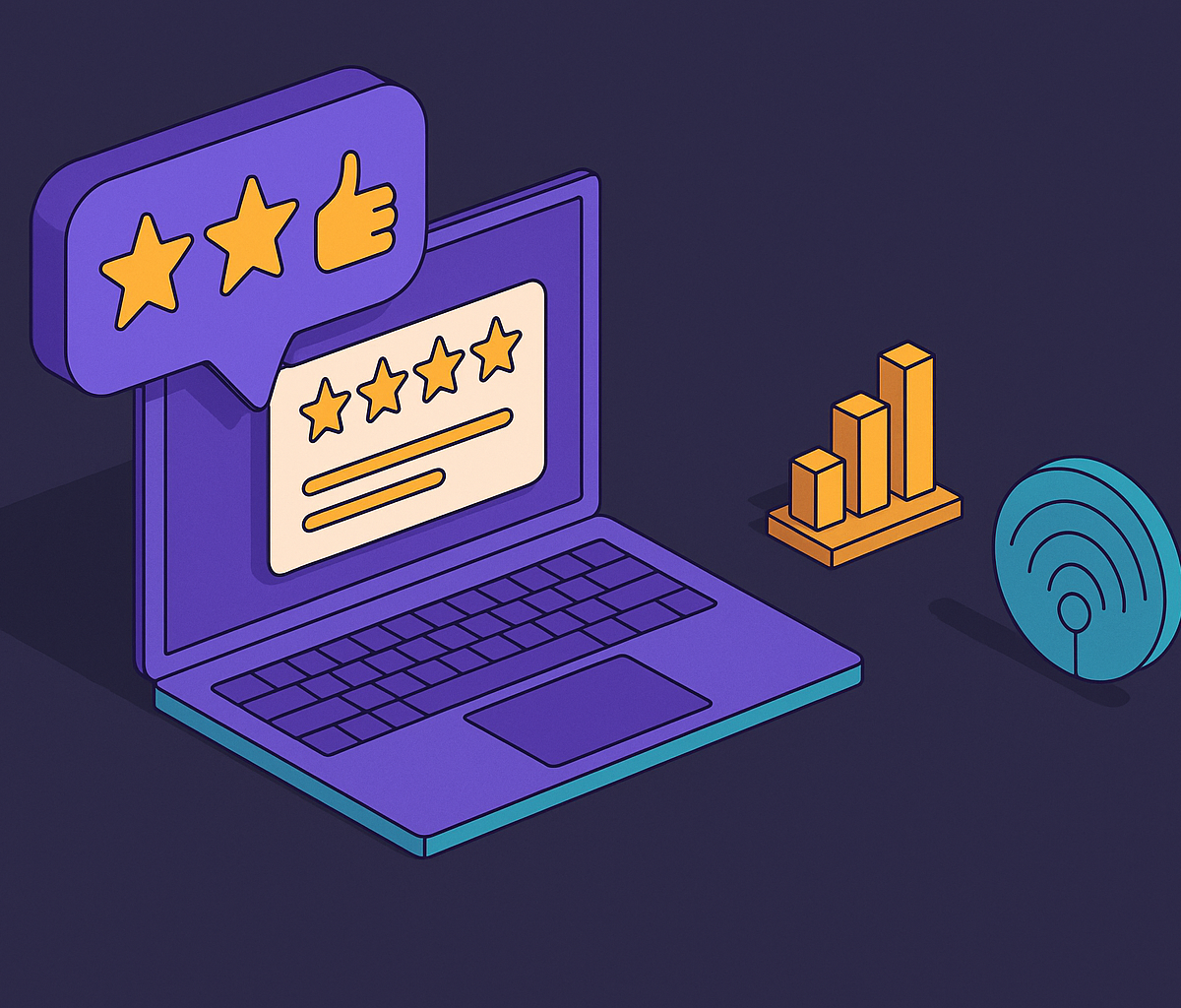 Cover illustration for “Review Response Strategy and Its Effect on Algorithmic and AI Signals”